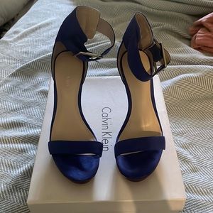Calvin Klein suede Heels
